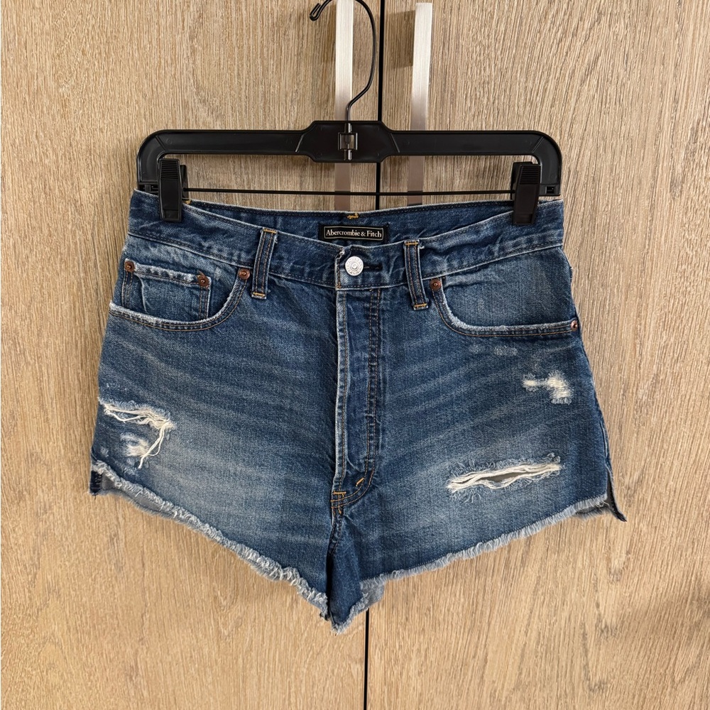 Abercrombie & Fitch Women's Distressed Denim Shorts